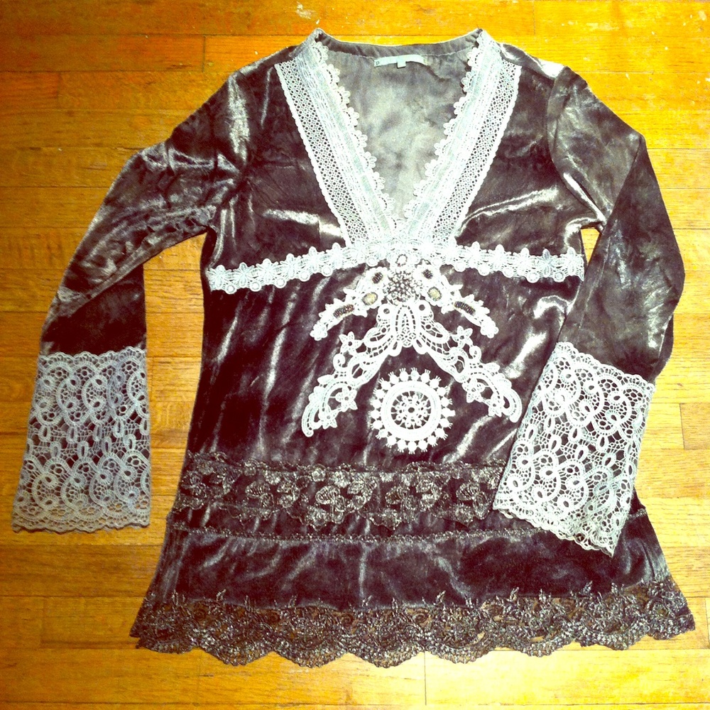 Velvet glam tunic